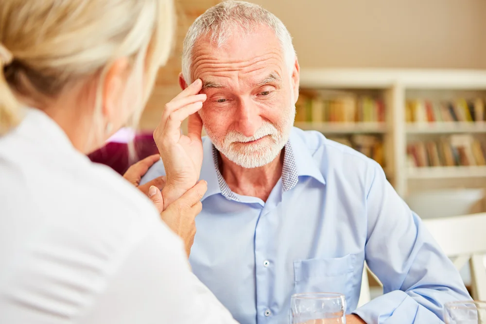 Senior with dementia or Alzheimer's